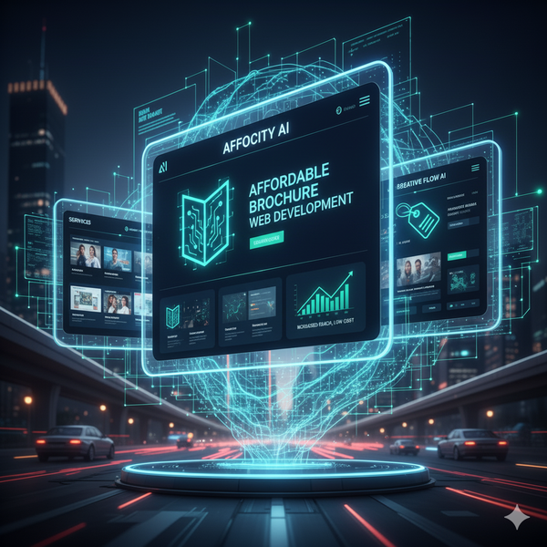 Image displaying an ai-powered brochure website.